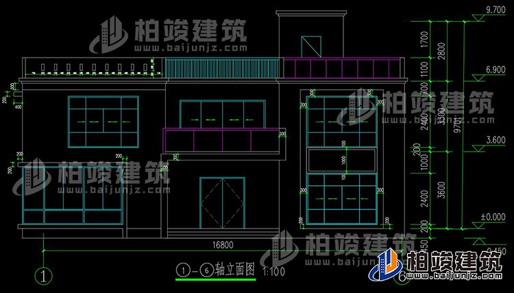 正立面图