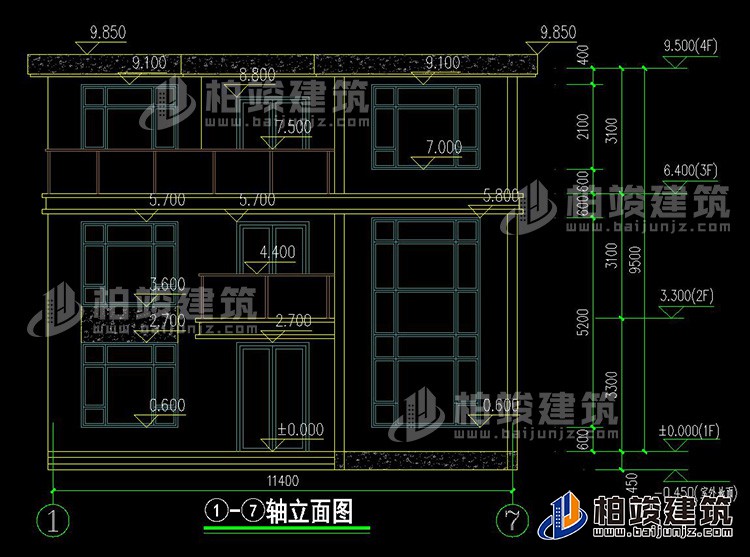 正立面图